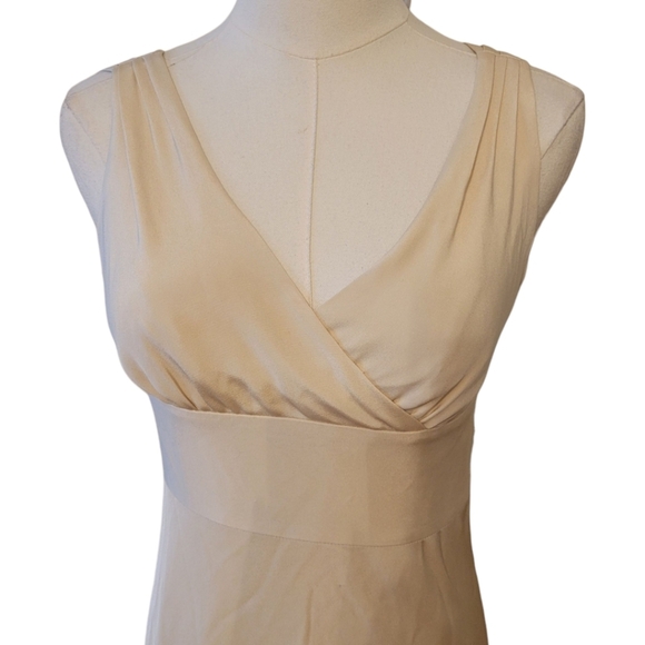 J. Crew Cream Silk Sleeveless Slip Cocktail Dress Size 2 - Picture 2 of 6